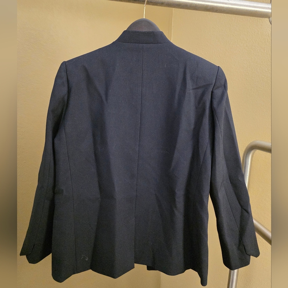 Big Sale! Zadig & Voltaire Verysa Navy Asymmetrical Blazer - Picture 9 of 11
